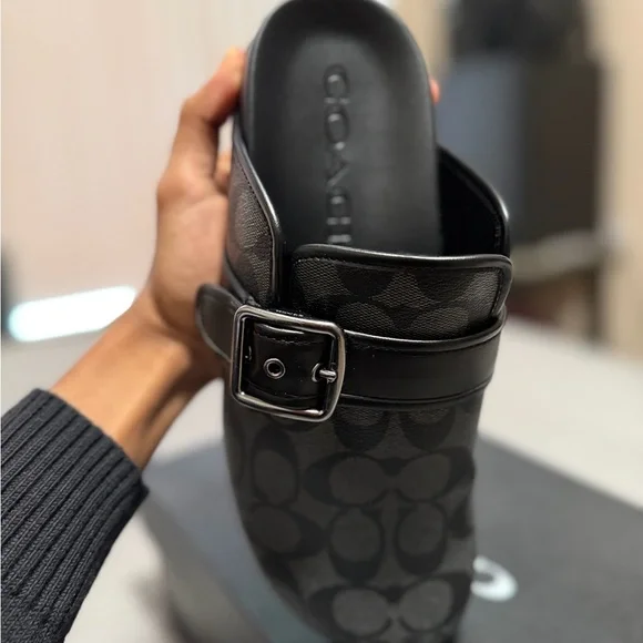 Coach Monogram Black Slip-On Shoes - Picture 3 of 6